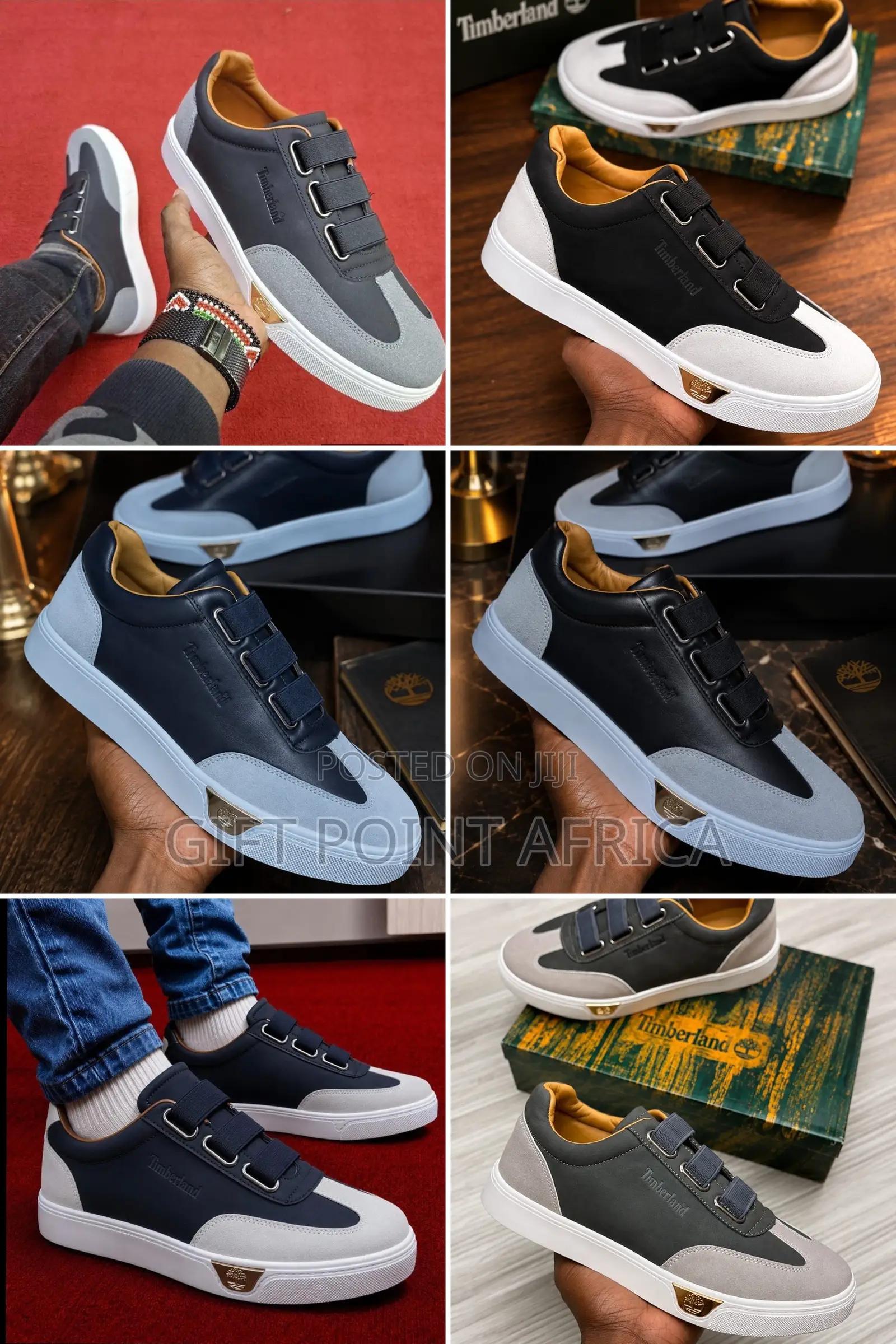 Leather Timberland Smart Casual With Straps for Men