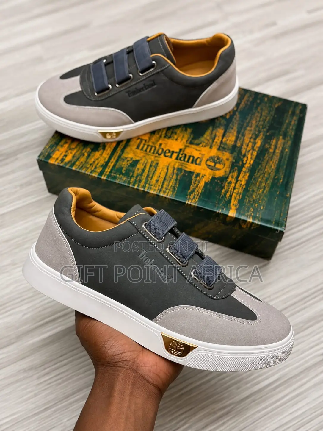Leather Timberland Smart Casual With Straps for Men