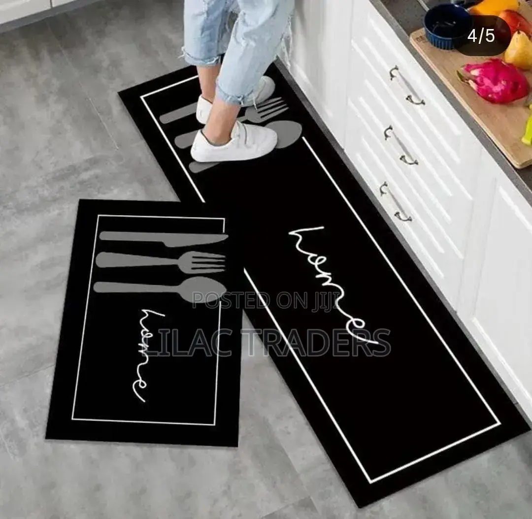 Luxury 3D Kitchen Mats With Heavy Rubber Underside City
