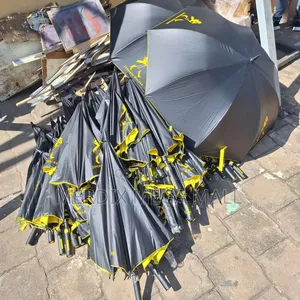 Black Yellow Umbrella,Umbrella