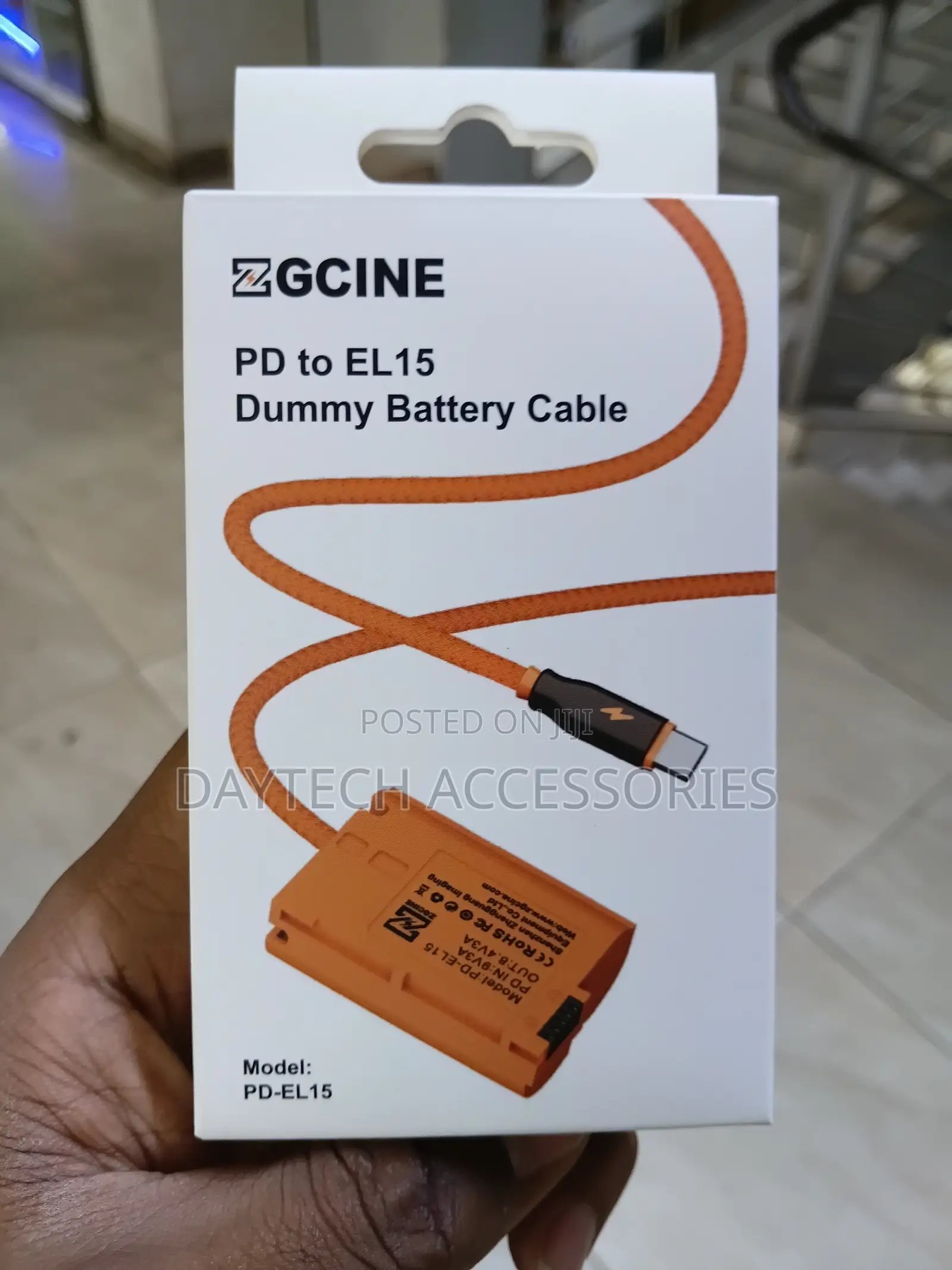 Zgcine Pd-El15 USB-C Pd to en-El15 Dummy Battery Cable