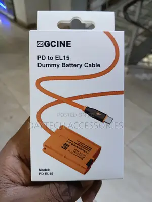 Zgcine Pd-El15 USB-C Pd to en-El15 Dummy Battery Cable