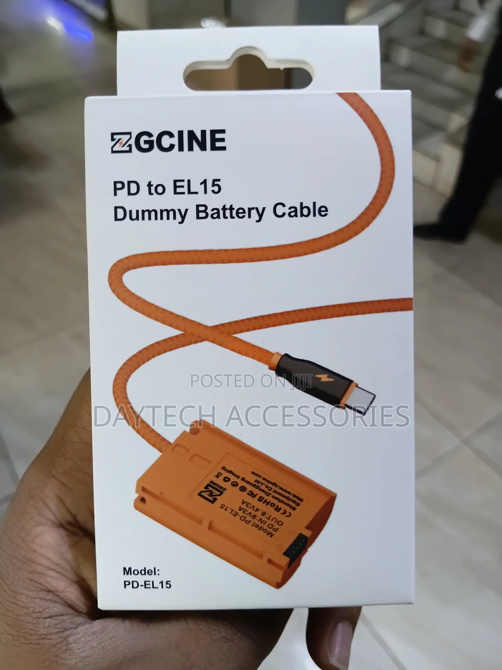 Zgcine Pd-El15 USB-C Pd to en-El15 Dummy Battery Cable