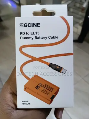 Zgcine Pd-El15 USB-C Pd to en-El15 Dummy Battery Cable