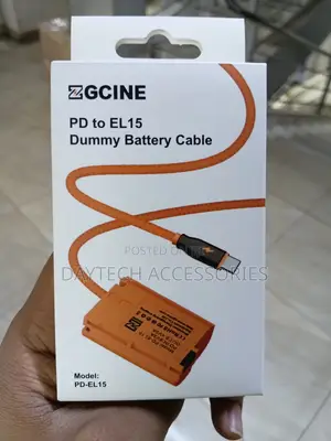 Zgcine Pd-El15 USB-C Pd to en-El15 Dummy Battery Cable