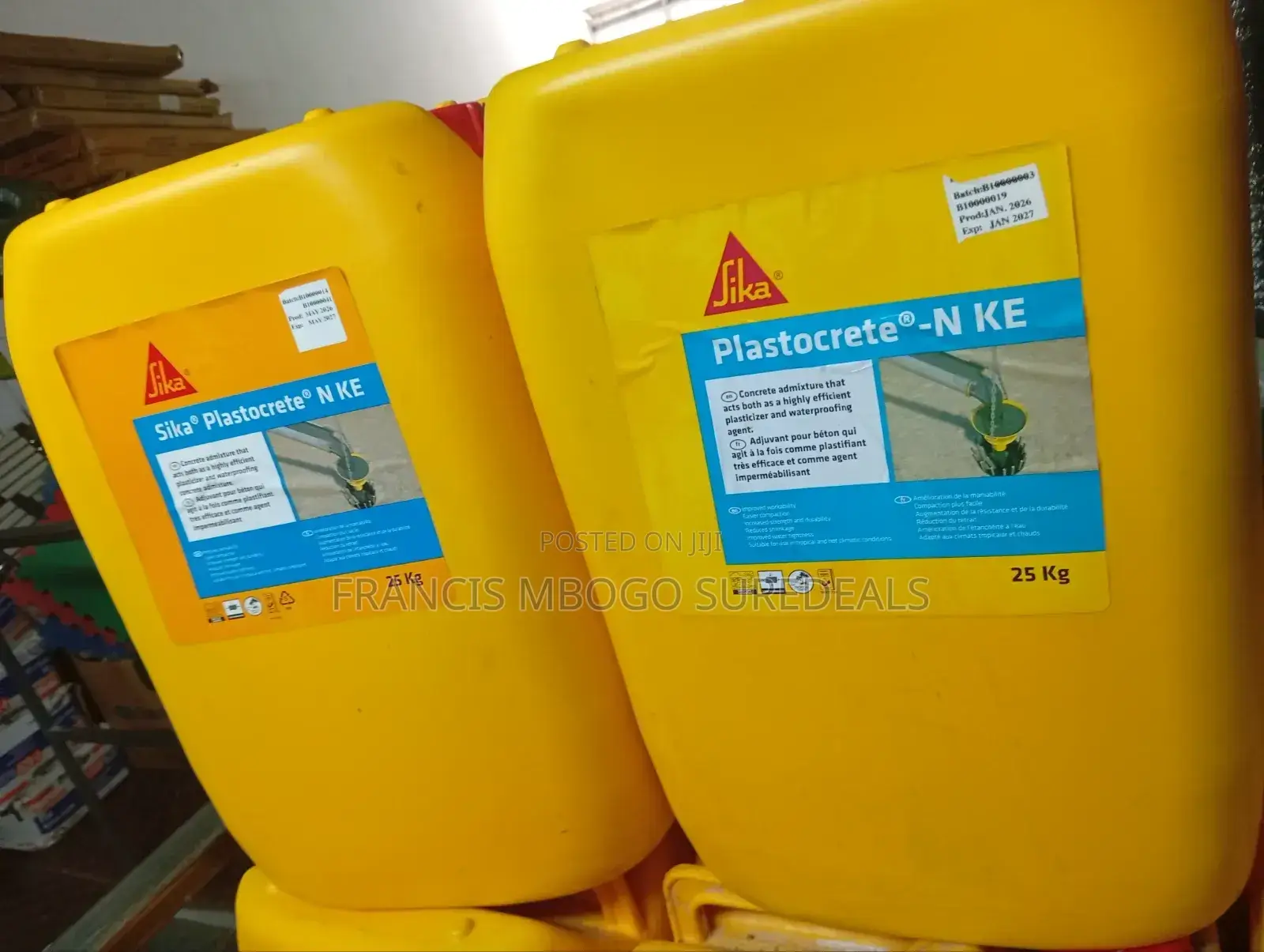 Water Resistance/ Plastocrete N Admixture