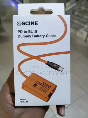 (USB-C) Pd to El15 for Nikon Dummy Battery Cable(braided Wire)