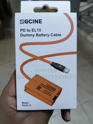 (USB-C) Pd to El15 for Nikon Dummy Battery Cable(braided Wire)