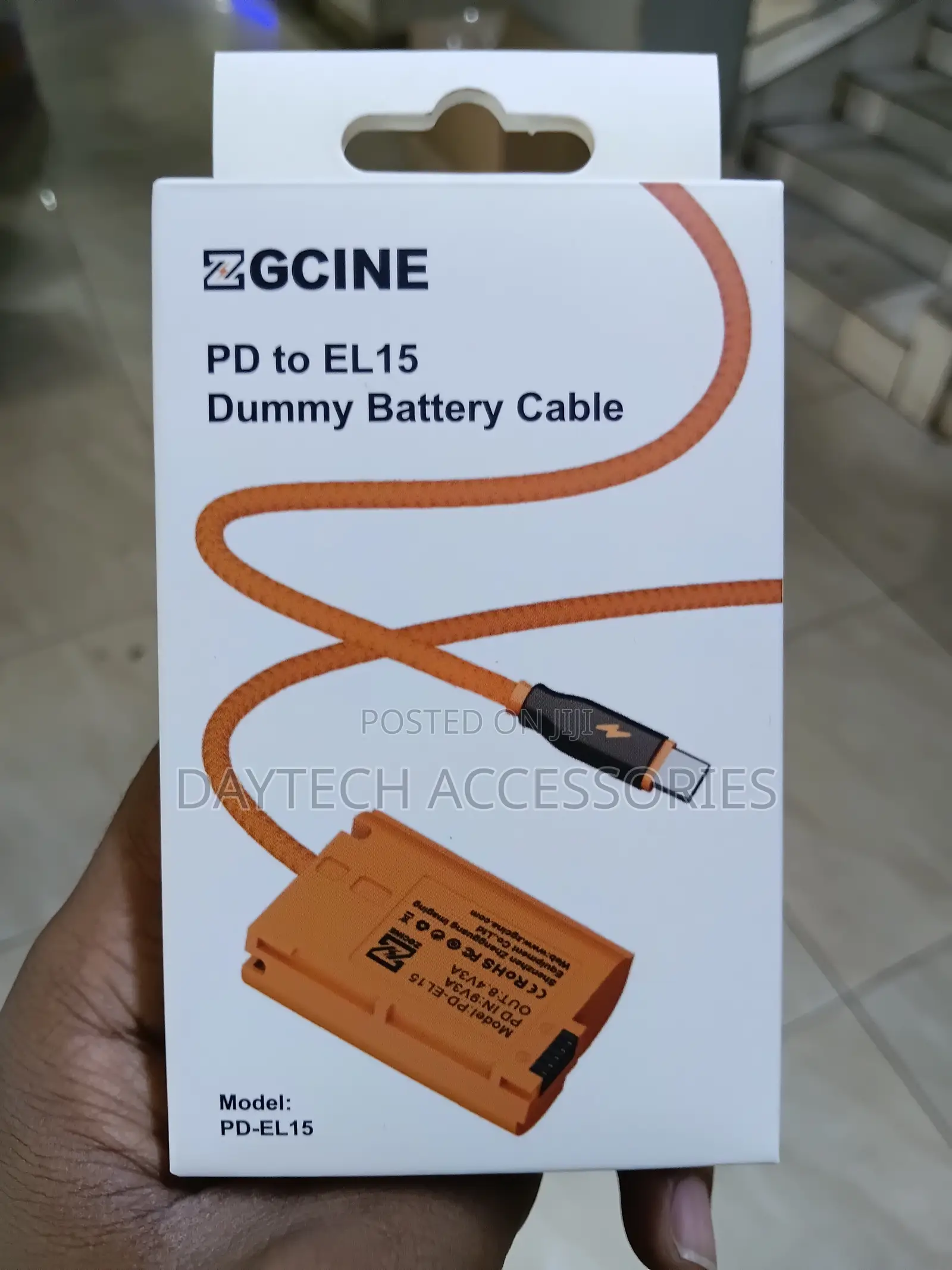 ZGCINE PD-EL15 USB-C Power Delivery Dummy Battery Cable.