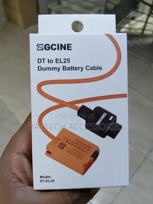 ZGCINE DT-EL25 D-Tap to LP-E25 Dummy Battery Cable