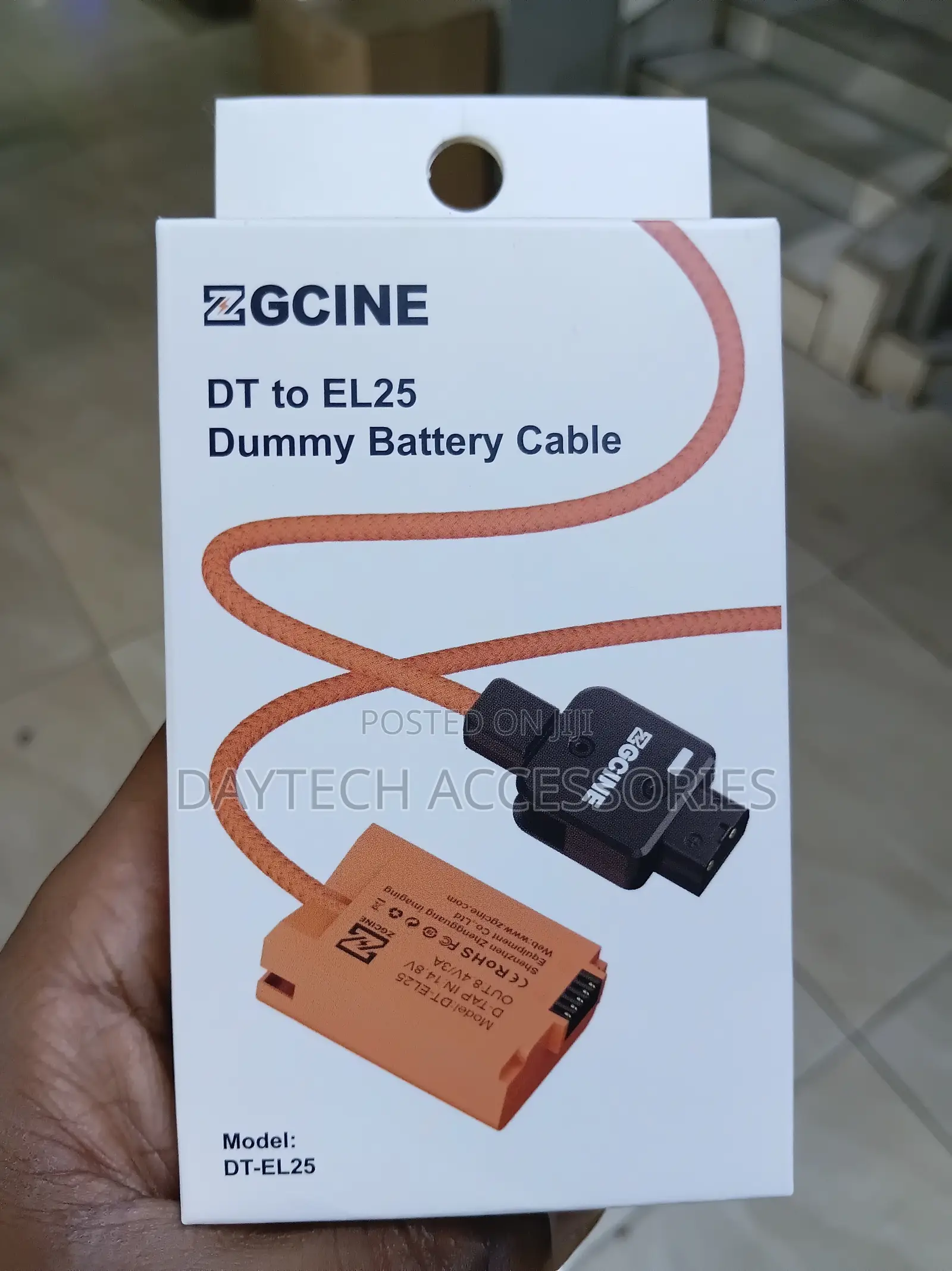 ZGCINE D-Tap to EL25 for Nikon Dummy Battery Cable(braided Wire)