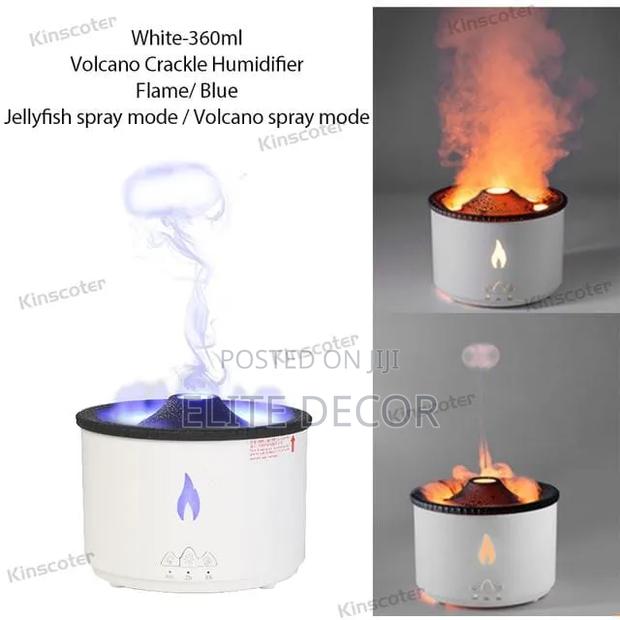 360ML Volcano Flame Humidifier Aroma Diffuser