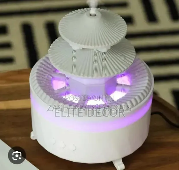 350ML Double-Roof Rain Drop Aromatherapy Humidifier – 7 LED Lights