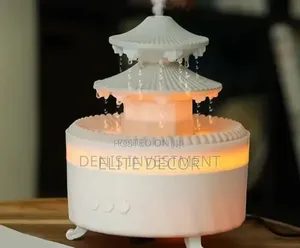 350ML Double-Roof Rain Drop Aromatherapy Humidifier – 7 LED Lights