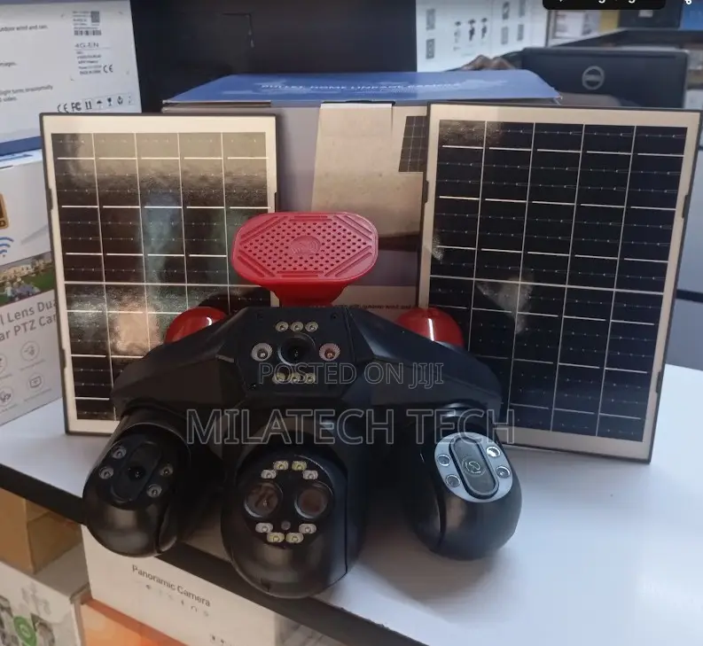 4G Solar Camera 4 Lens – AI Smart Security CCTV