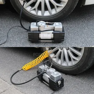 Powerful 2-Cylinder Air Compressor Tyre Inflator