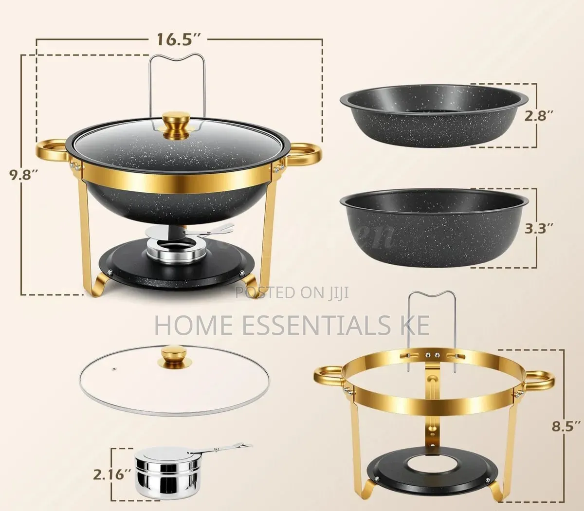 New Elegant Granite Chafing Dish 6L