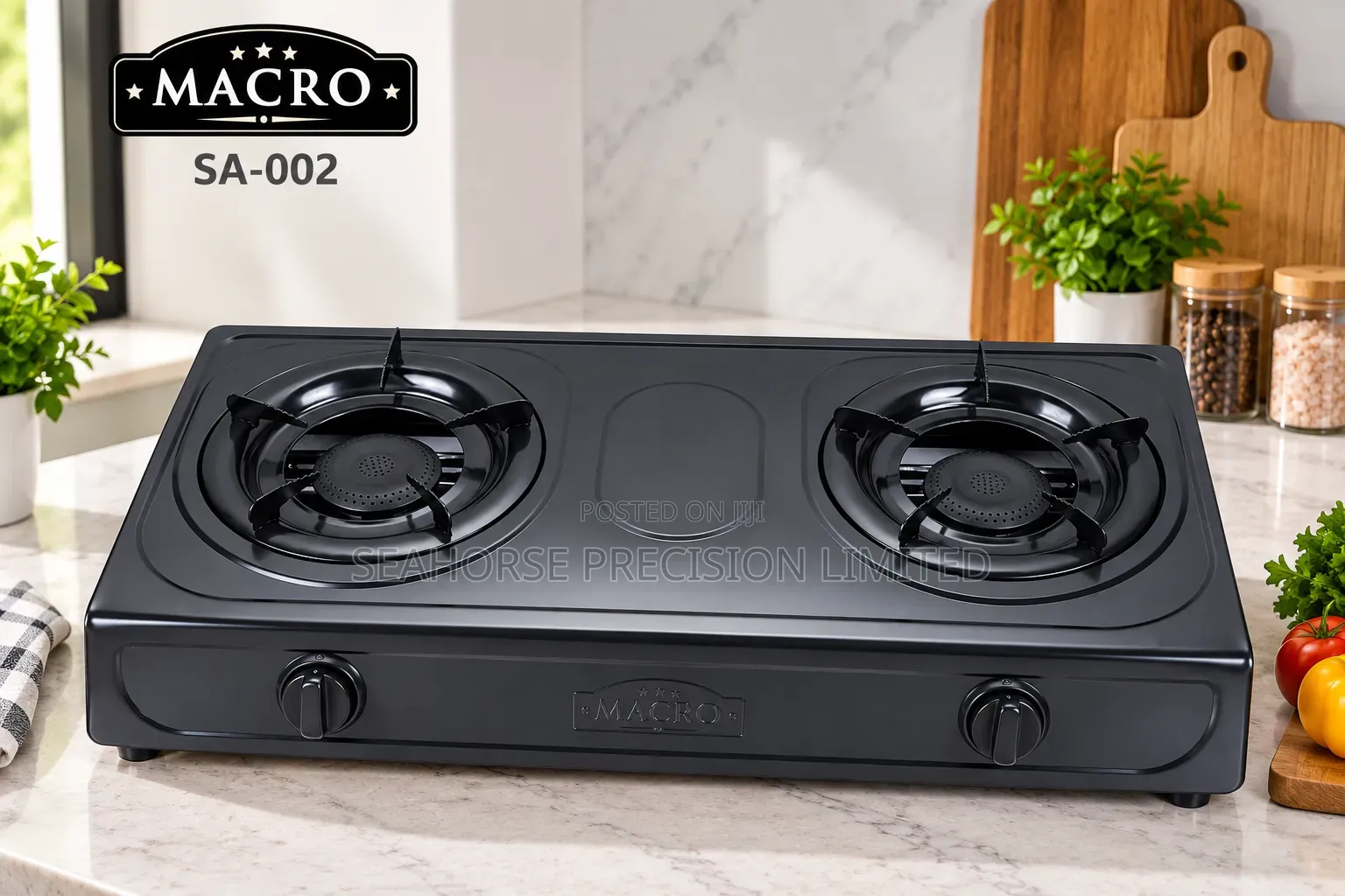 Macro Sa-002 Stainless Steel 2-Burner Gas Cooker