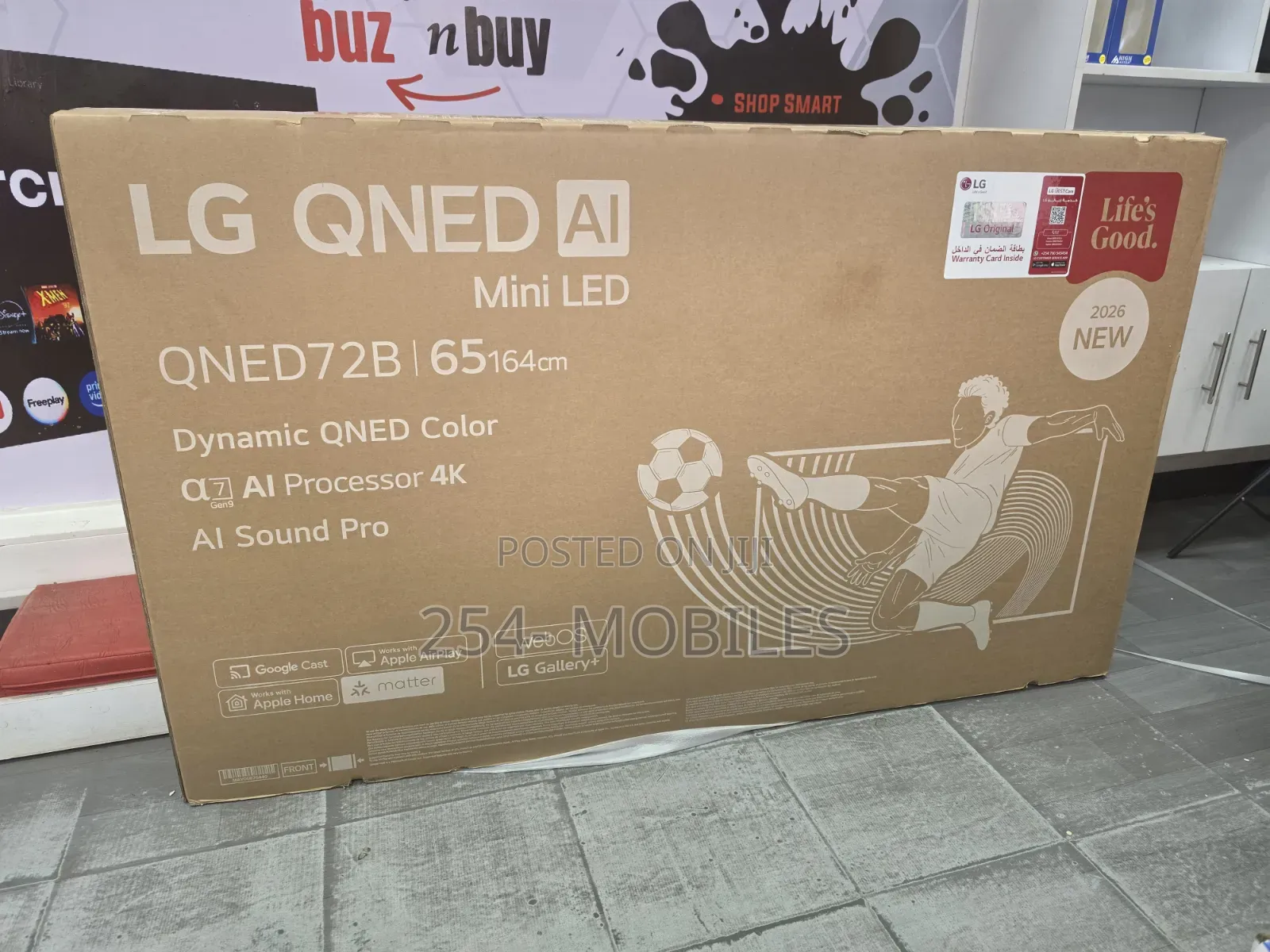 LG 65 Inch Qned Ai Mini Led Qned72 Smart TV 2026