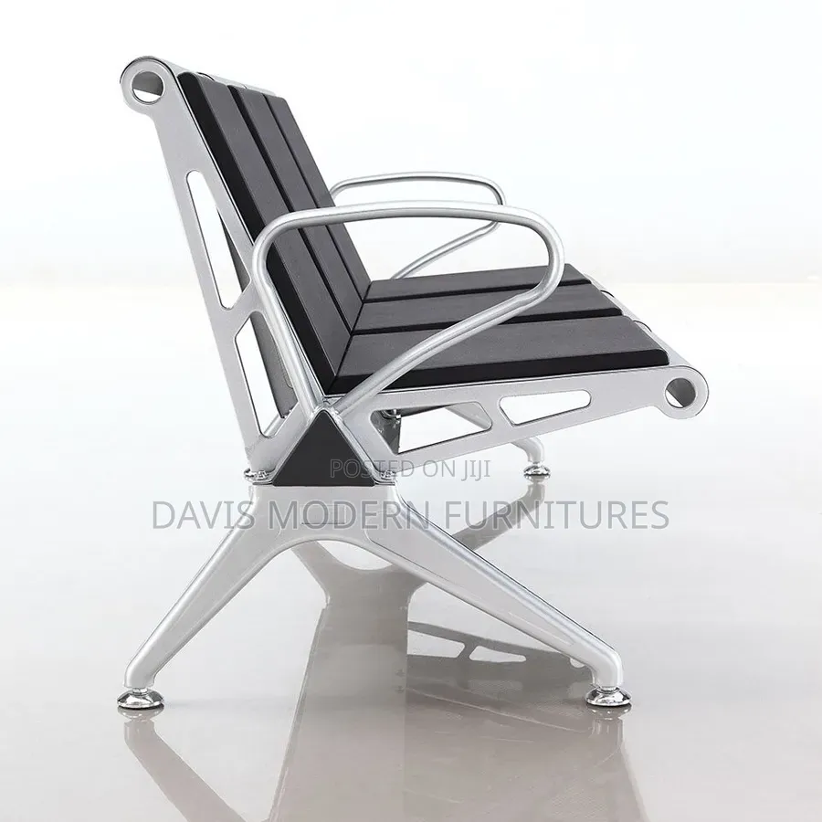 Black With Frame Waiting Bench