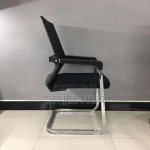 Visitor Office Chair With Mesh Back Chrome Frame – Reception Chair.