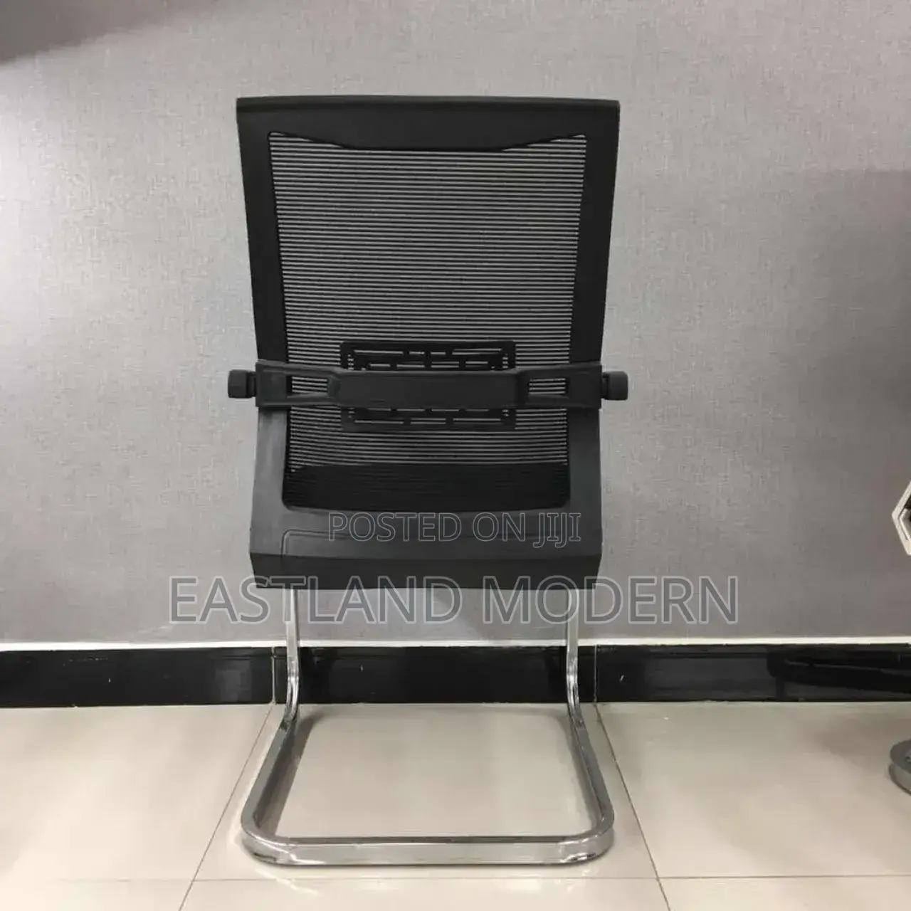 Visitor Office Chair With Mesh Back Chrome Frame – Reception Chair.