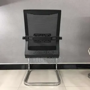 Visitor Office Chair With Mesh Back Chrome Frame – Reception Chair.