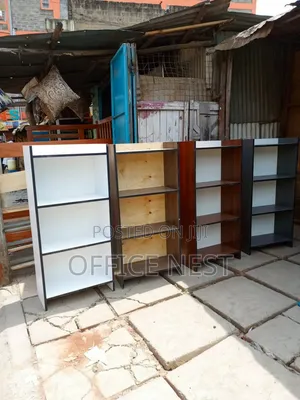 3-Tier Office Shelf – White Open Storage Bookshelf Cabinet