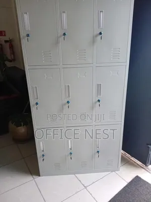 9-Door Steel Locker Cabinet – Secure Office Staff Storage Locker