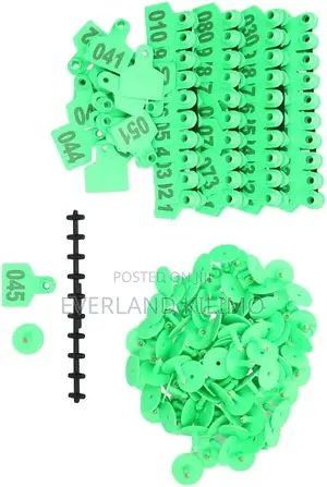Animal File Small Ear Tags Numbered for Cattle