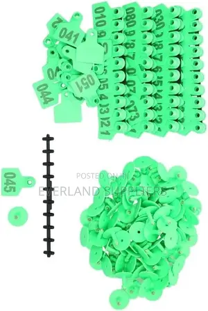 Animal File Small Ear Tags Numbered for Cattle