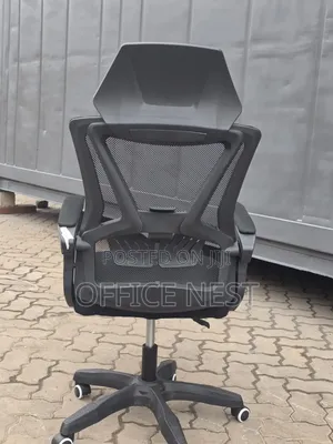 Ergonomic Executive Office Chair With Footrest - Reclining Mesh Chair