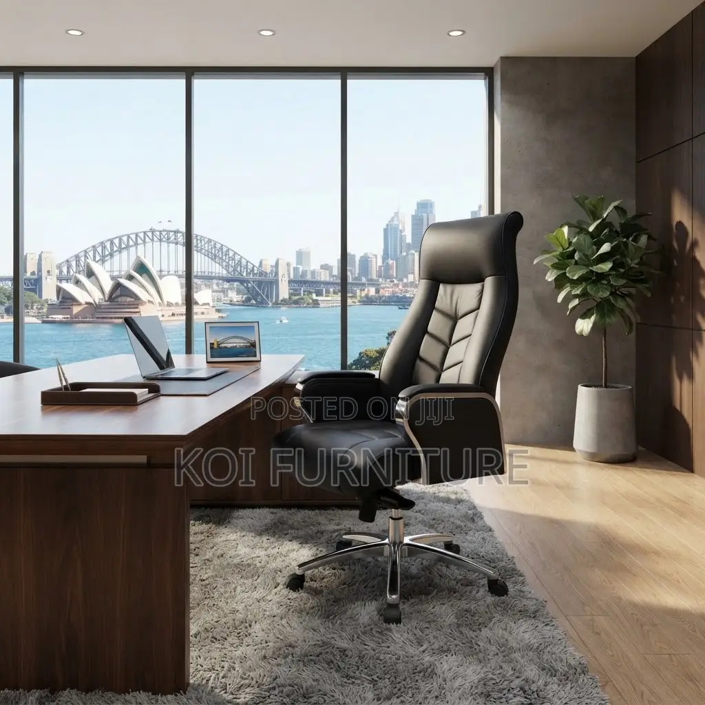 Office Chairs; Executive High Backrest Office Leather Chairs