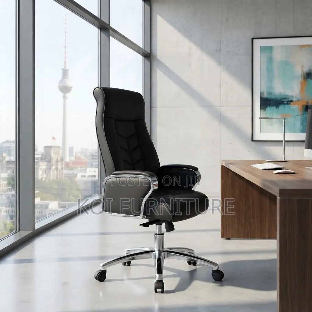 Office Chairs; Executive High Backrest Office Leather Chairs