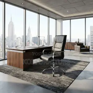 Office Chairs; Leather Visitors Office Chairs With High Backrest