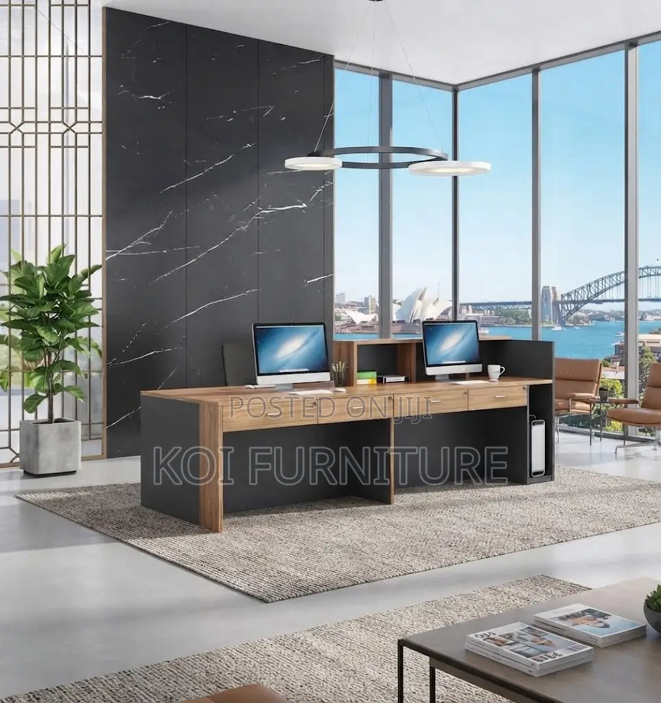 Reception Desk; 1.8 Meter Modern Front Offices Welcome Reception Desk