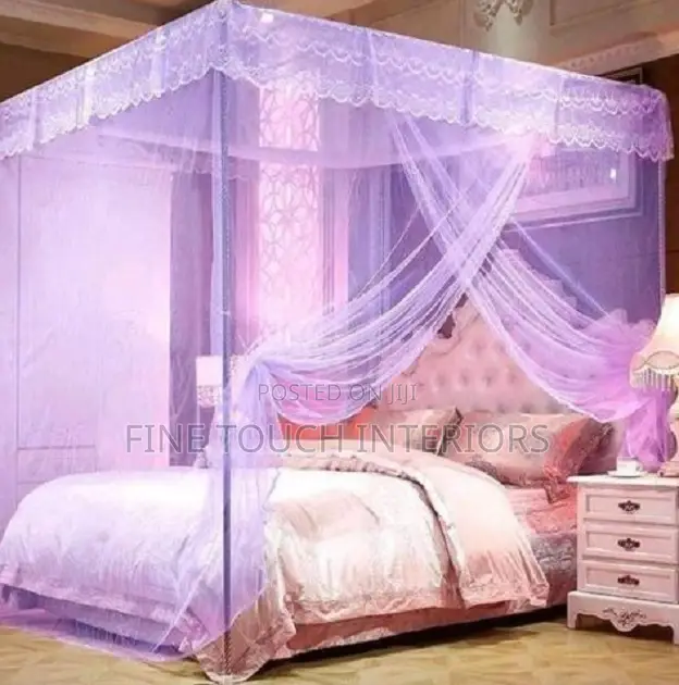 Deluxe 4 Stand Mosquito Net – Modern Bedroom Design