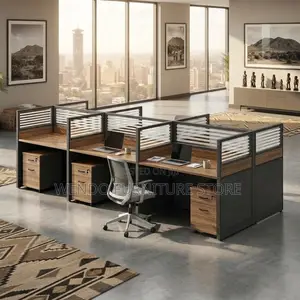 Office Workstation; Modern 6 Users Office Large Workstation