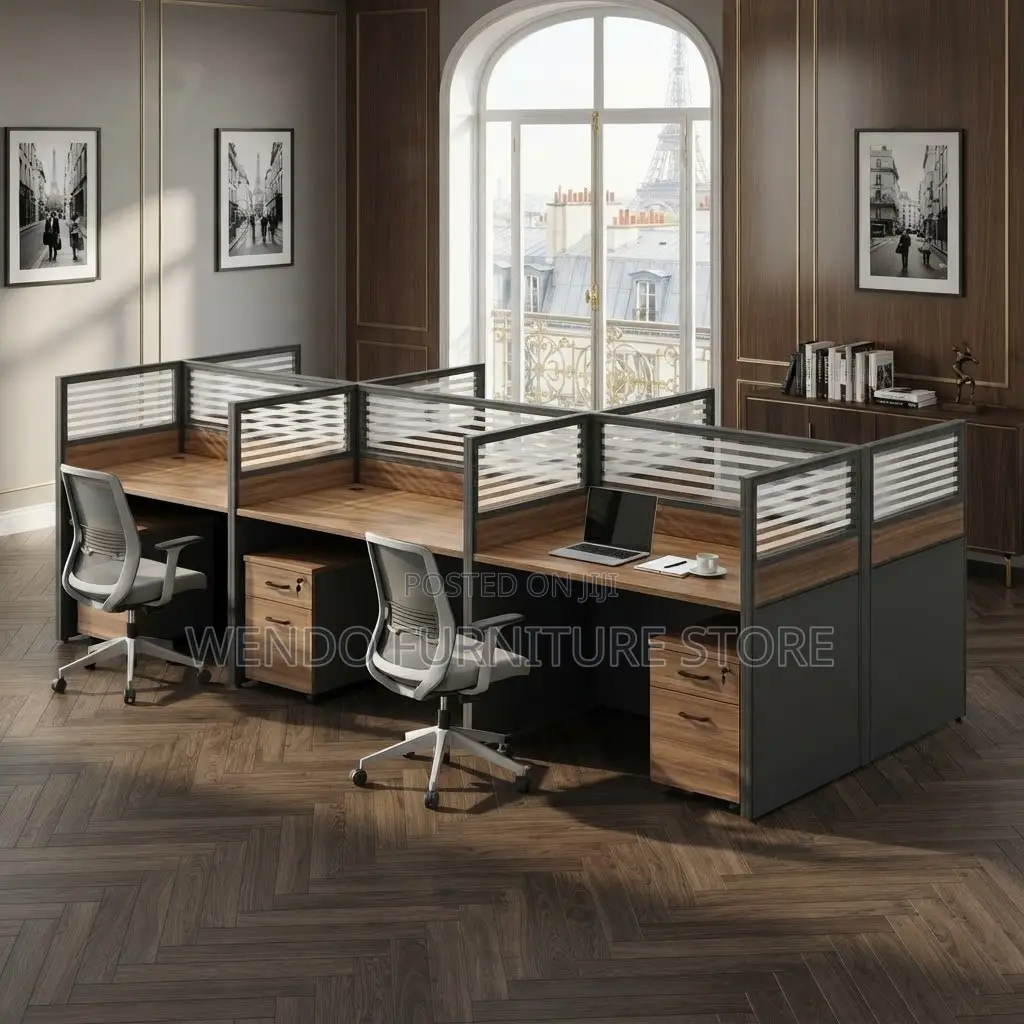 Office Workstation; Modern 6 Users Office Large Workstation