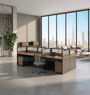 Office Workstation; Modern 6 Users Office Large Workstation
