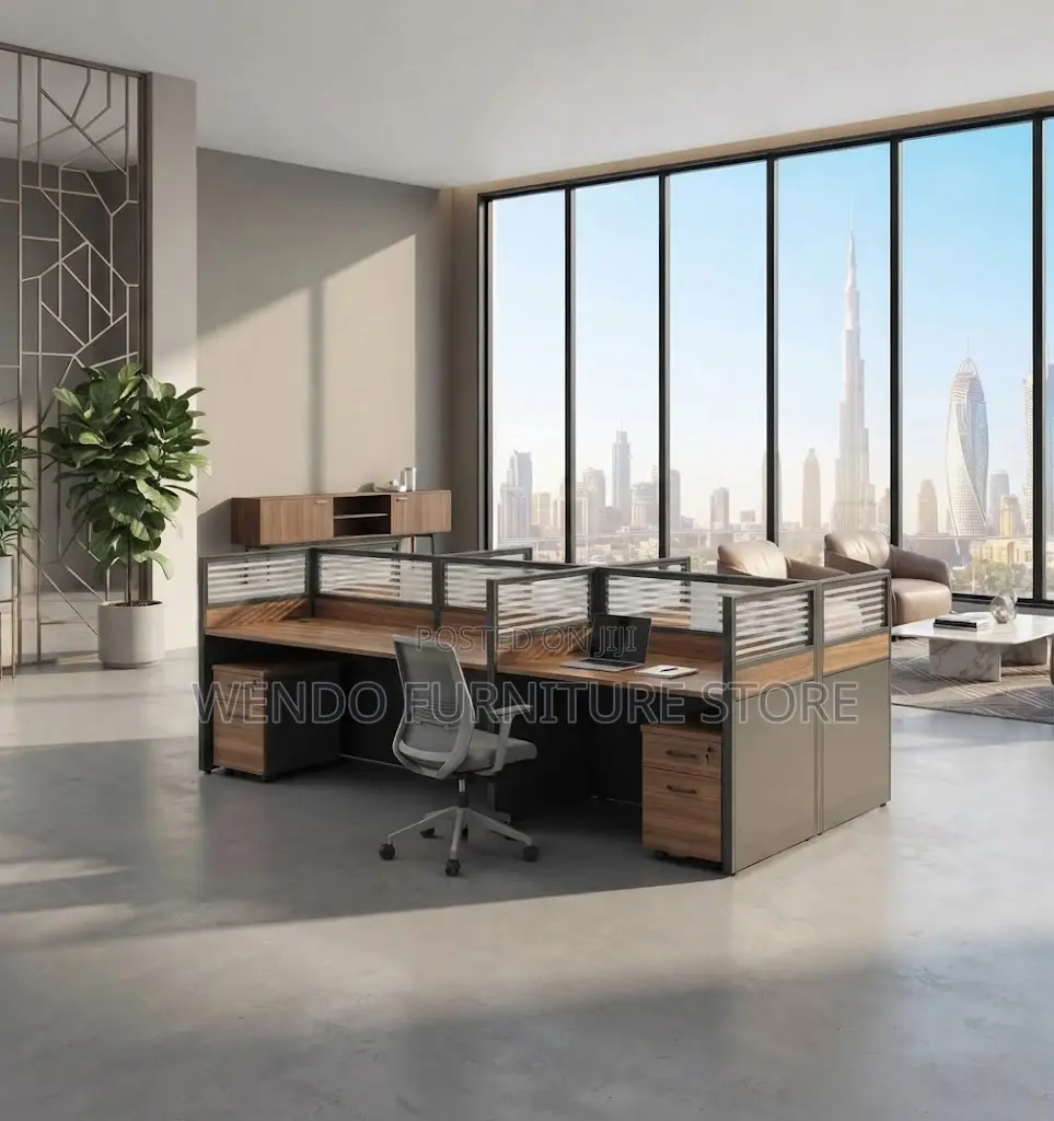 Office Workstation; Modern 6 Users Office Large Workstation