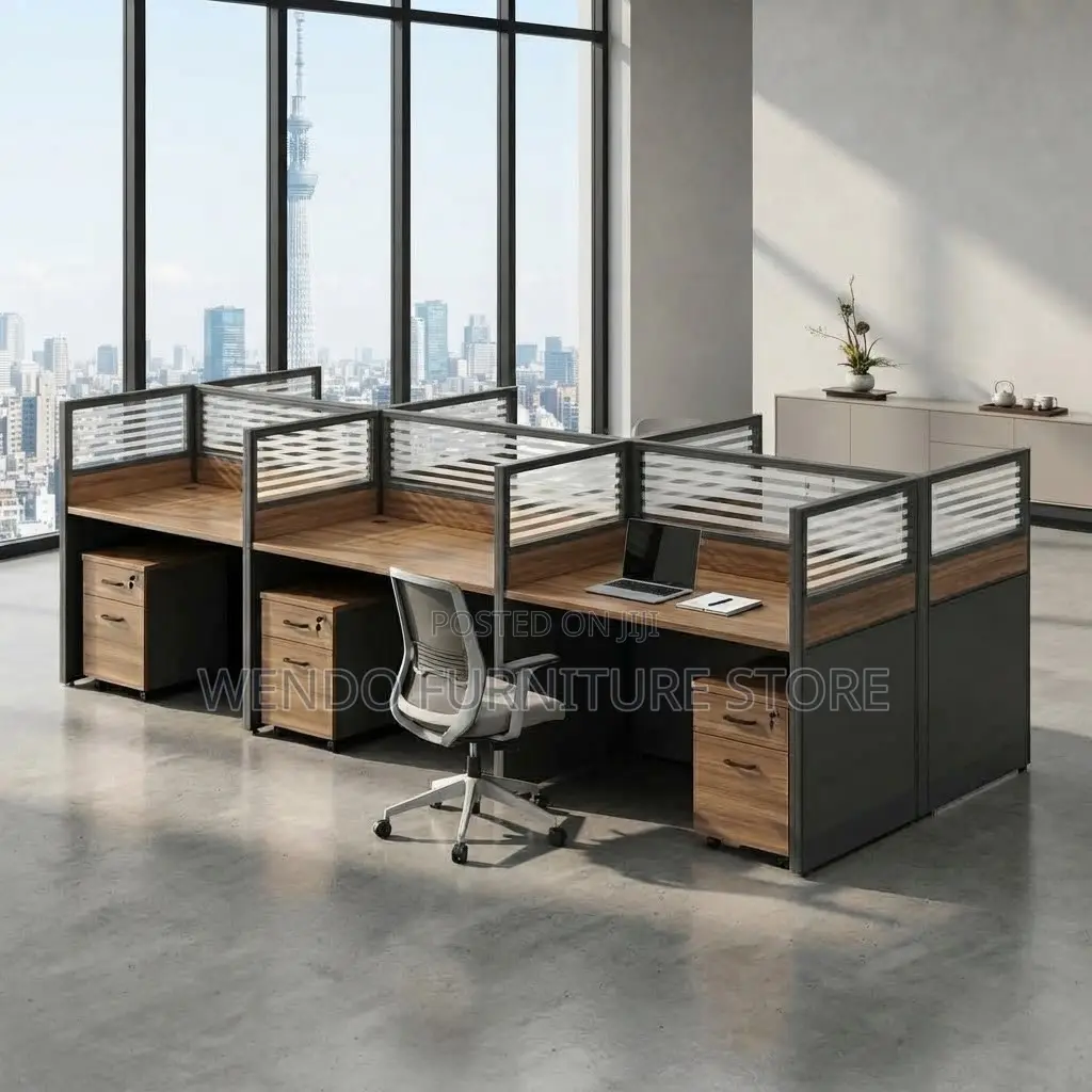 Office Workstation; Modern 6 Users Office Large Workstation