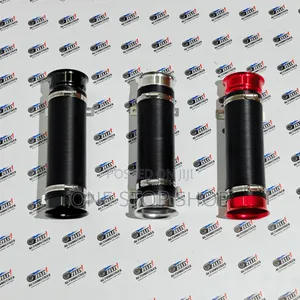 Air Filter Pipe Wit Blue Metal Alloy Bellmouth End With Tighten Clamps