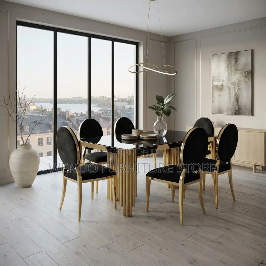 Dining Set; Six Seaters Modern Dining Sets