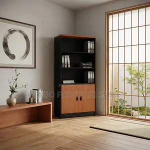 Storage Units; Wooden Home Office Books Storage Shelf