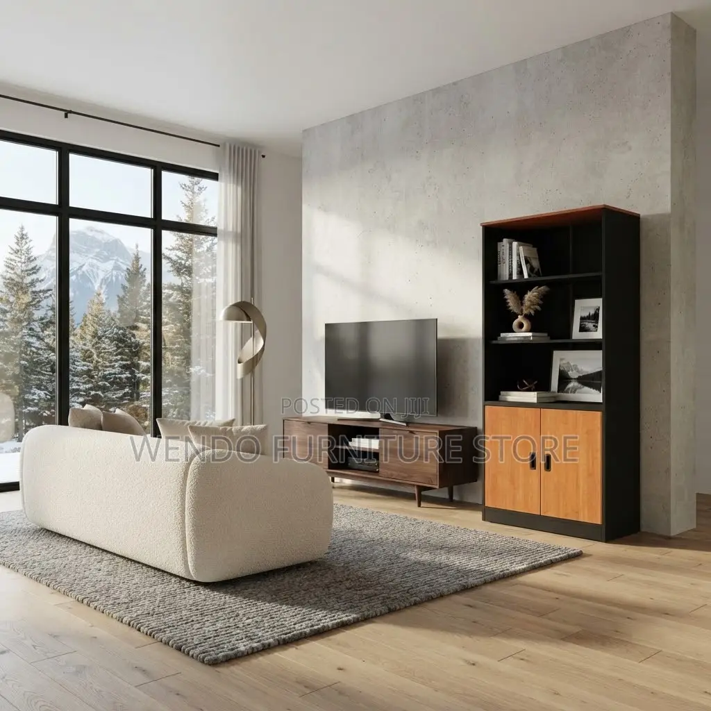 Storage Units; Wooden Home Office Books Storage Shelf