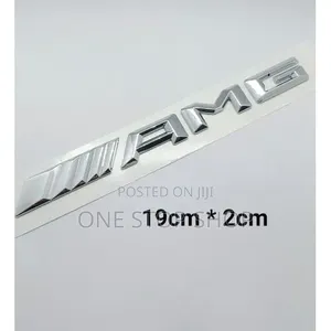 Black or Chrome 3D Mercedes AMG Rear Trunk Boot Emblem Badge