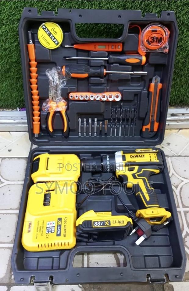 Rechargeable Dewalt Cordless Drillset - main view