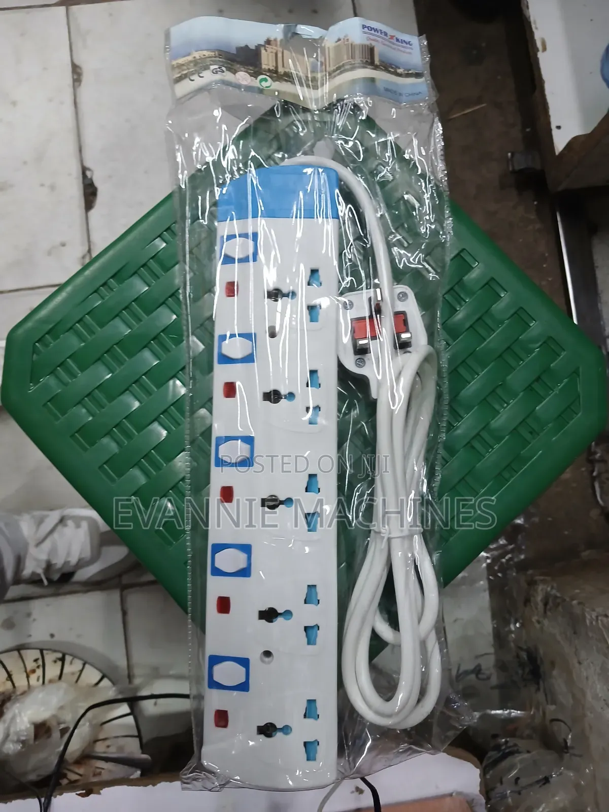Power King 5-Way Heavy-Duty Extension Socket