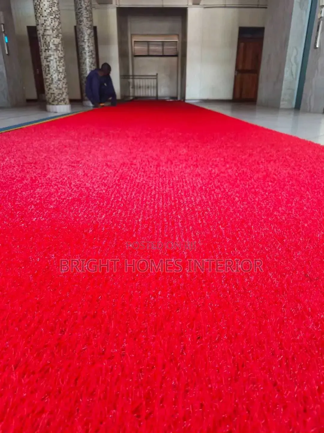 Red Grass Carpet 25mm Thickness Available